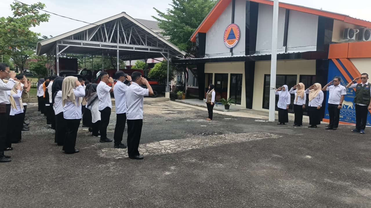 BPBD Lampung Selatan Gelar Apel Pagi, Tegaskan Kesiapsiagaan dan Sinergitas